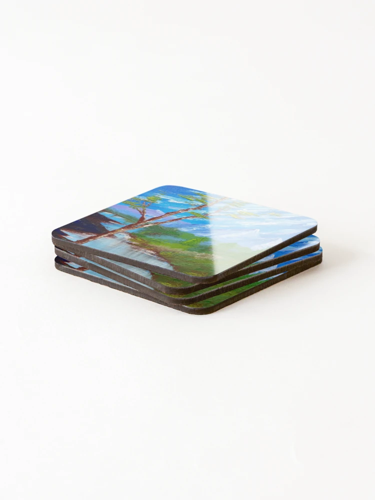 Thumbnail 4 of 5, Coasters (Set of 4), Peace River designed and sold by RudyYoder.