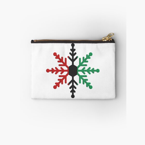 Item preview, Red, Black and Green, Kinara Striped Snowflake, Kwanzaa designed and sold by URSparklingShop.