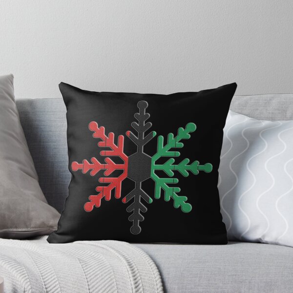 Item preview, Red, Black and Green, Kinara Striped Snowflake, Kwanzaa designed and sold by URSparklingShop.