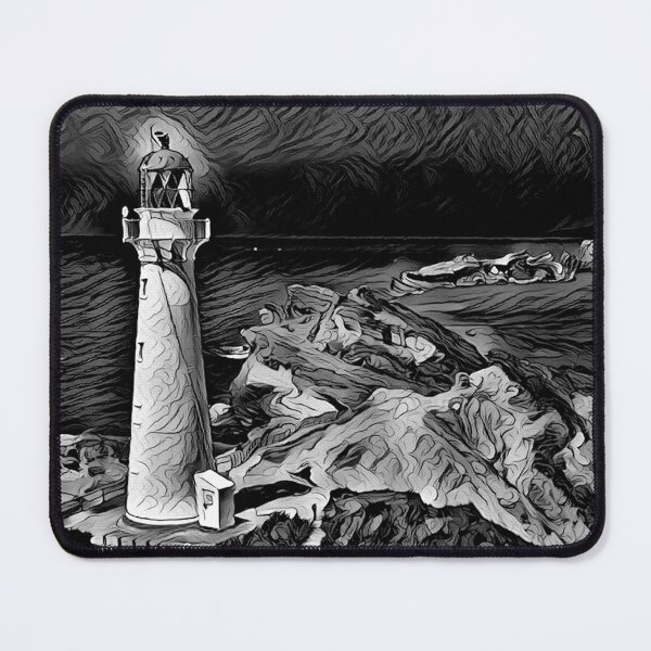 Item preview, Hope's Beacon - The Lighthouse  (Black & White) - spcreationsco22 designed and sold by SpCreationsCo22.