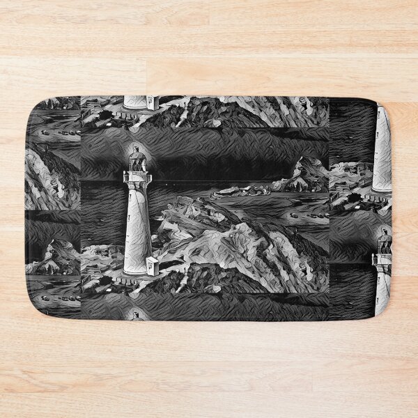 Item preview, Hope's Beacon - The Lighthouse  (Black & White) - spcreationsco22 designed and sold by SpCreationsCo22.