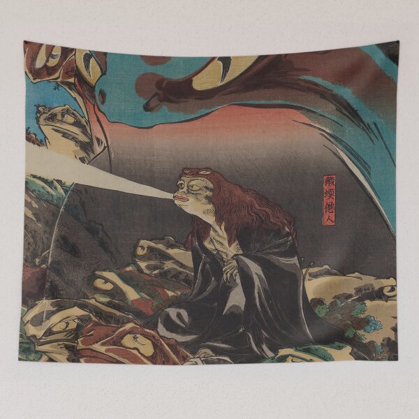 Item preview, The Toad Spirit teaching the arts of magic - Utagawa Kuniyoshi designed and sold by Onodera.