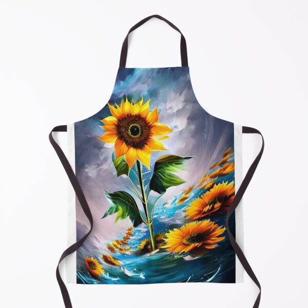 Item preview, Dramatic sunflowers artwork designed and sold by Gaspar Avila.