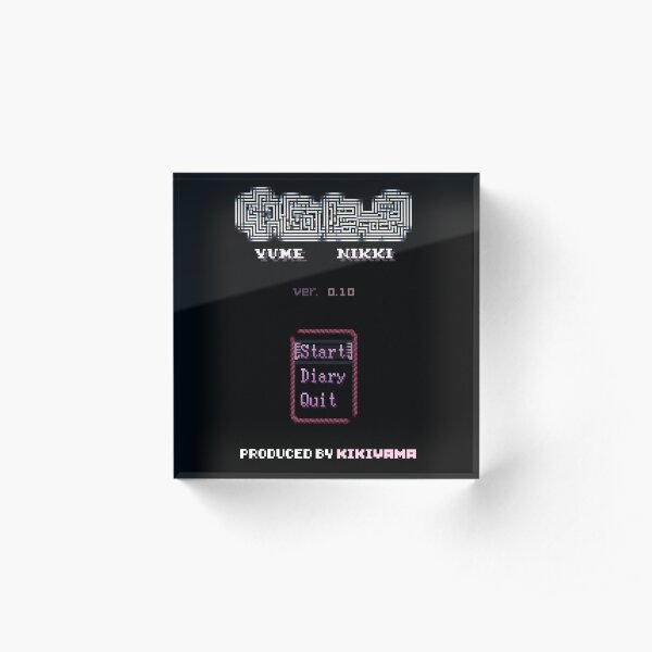 Yume Nikki Acrylic Block
