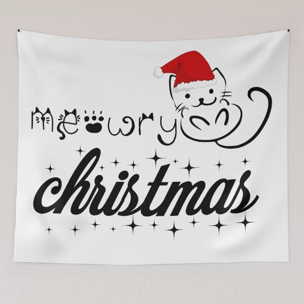 Item preview, MEOWRY CHRISTMAS designed and sold by thatbookgal.