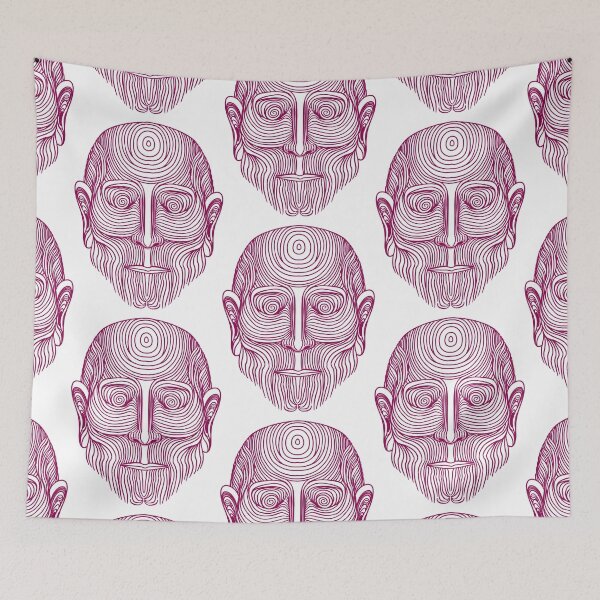 Item preview, peculiar and strange face tattoo beige designed and sold by Blue Bouy.