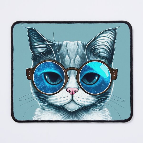 Item preview, Funny cats with funky glasses designed and sold by LiliD.