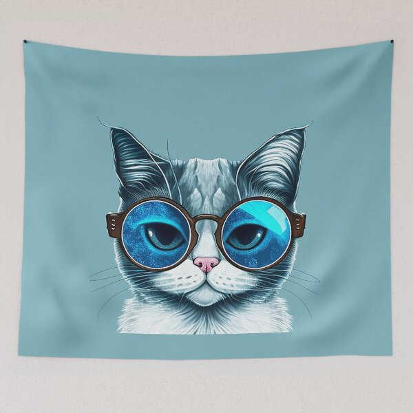 Item preview, Funny cats with funky glasses designed and sold by LiliD.
