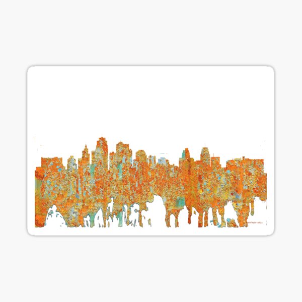 Kansas City, Missouri - Rust Sticker