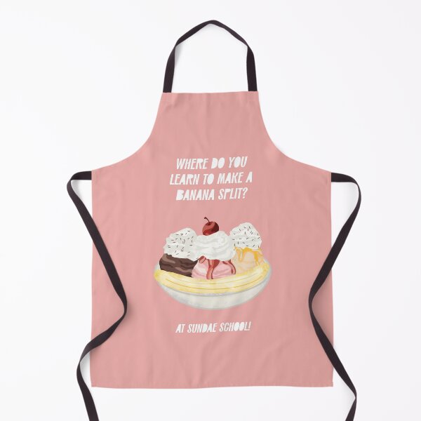 Item preview, Dad Joke - Where Do you Learn to Make a Banana Split - Pink designed and sold by susycosta.
