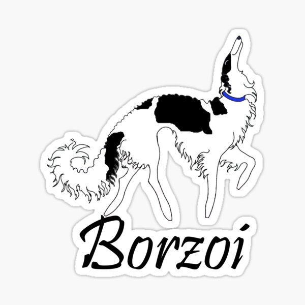 Tri Borzoi Sticker