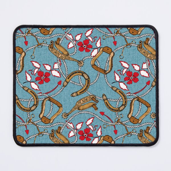 Item preview, Western Riding Tack (Blue Denim Background) designed and sold by illucalliart.