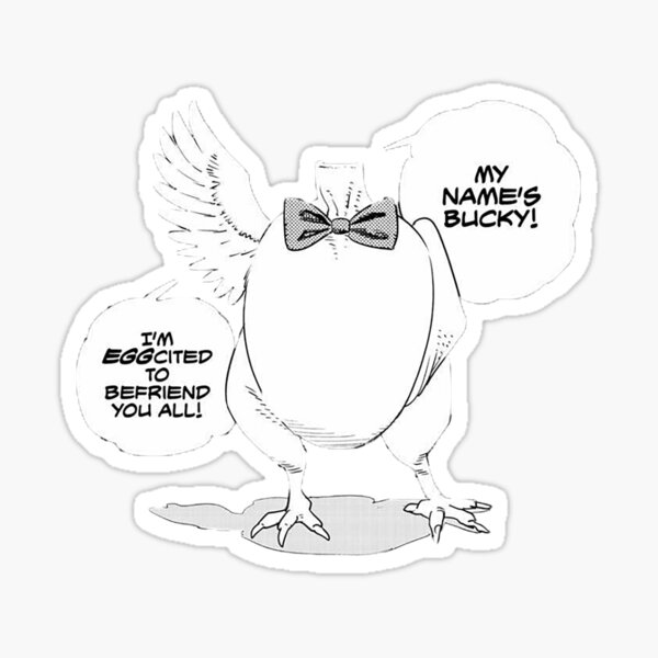 "My names bucky" Sticker for Sale by Redbubble