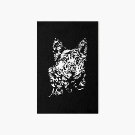 Item preview, Mudi dogs herding dog Hungarian Mudi dog portrait designed and sold by dogarts.