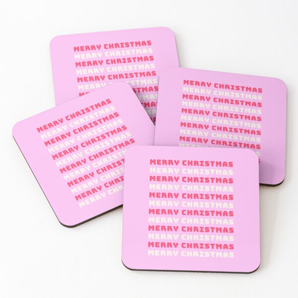 Item preview, Retro Merry Christmas Pink Holiday Decor Preppy designed and sold by Magic Love Art Print.