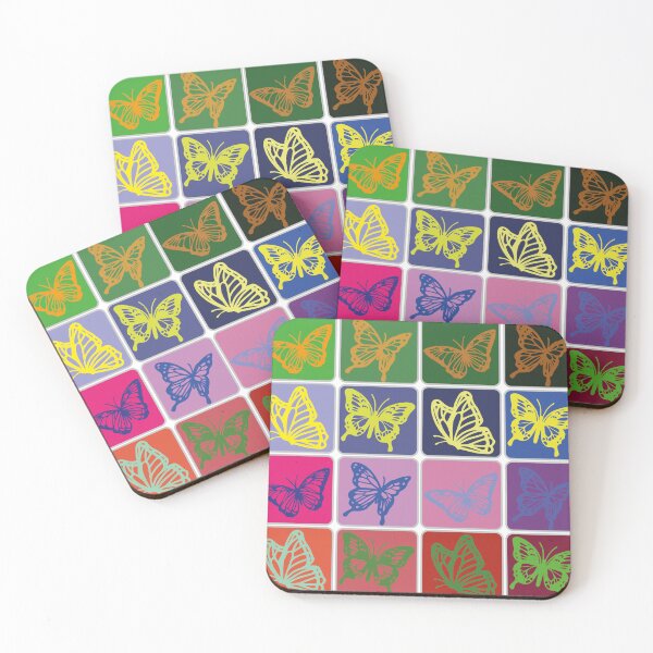 Item preview, Borboletas voando dentro de quadro coloridos  designed and sold by GirlaineSQ.