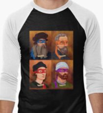 The Renaissance Ninja Artists Men's Baseball ¾ T-Shirt