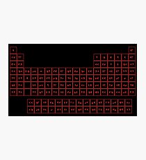 Klingon Periodic Table Photographic Print