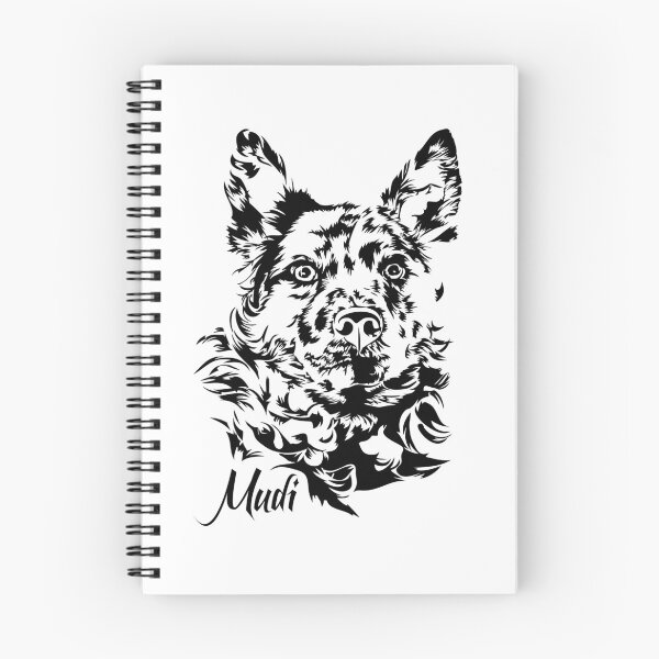 Item preview, Mudi dogs herding dog Hungarian Mudi dog portrait designed and sold by dogarts.