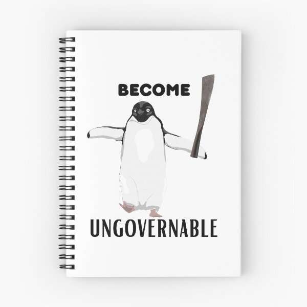 Item preview, Become Ungovernable - Funny Adelie penguin With Big knife designed and sold by BopleDesigns.