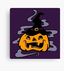 Pumpkin Witch Canvas Print