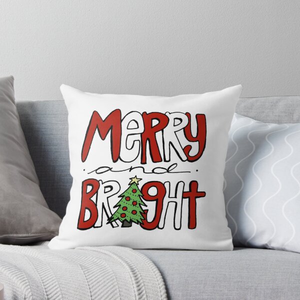 Item preview, Merry and Bright Christmas Drawing Bubble Letters designed and sold by kmstudio.