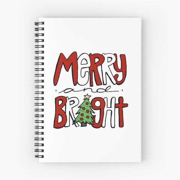 Item preview, Merry and Bright Christmas Drawing Bubble Letters designed and sold by kmstudio.