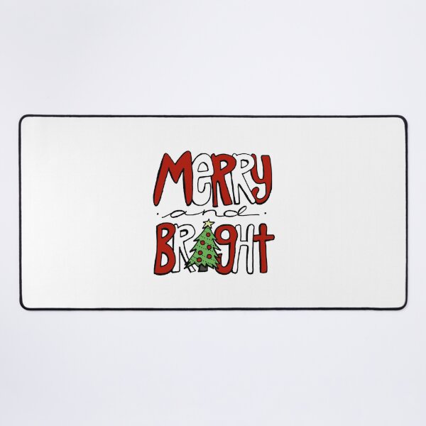 Item preview, Merry and Bright Christmas Drawing Bubble Letters designed and sold by kmstudio.