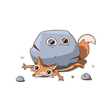 Artwork thumbnail, Fox And Rocks by StickyAndSleepy
