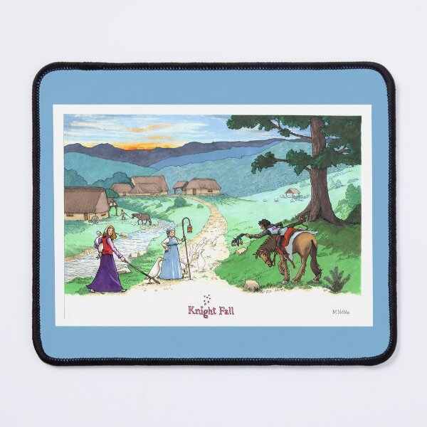Item preview, Knight Fall - Medieval humor poster designed and sold by MNoblestudio.