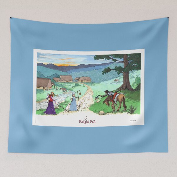 Item preview, Knight Fall - Cartel de humor medieval designed and sold by MNoblestudio.