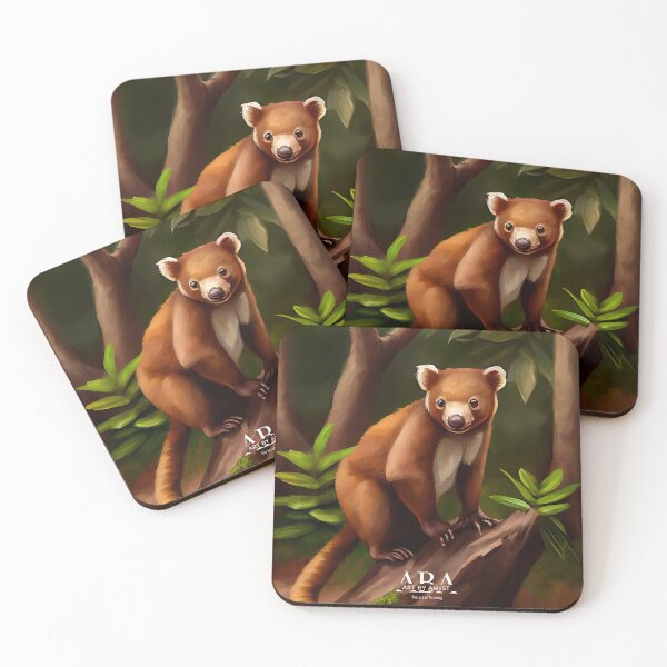 Item preview, Oil paint - Tree-kangaroos designed and sold by ABArtByAlexST.