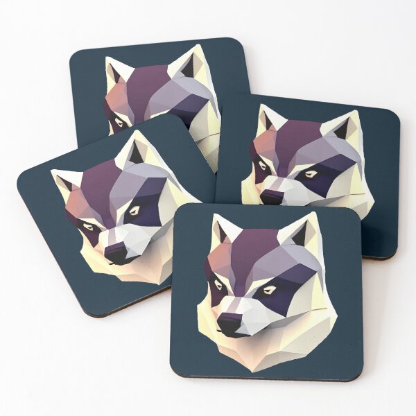 Item preview, Zidika Wolf Like Husky Low Poly designed and sold by Q Fashion.