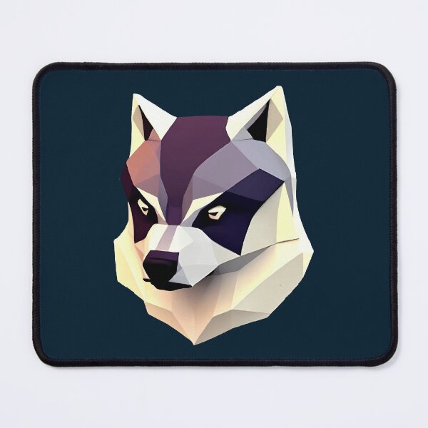 Item preview, Zidika Wolf Like Husky Low Poly designed and sold by Q Fashion.