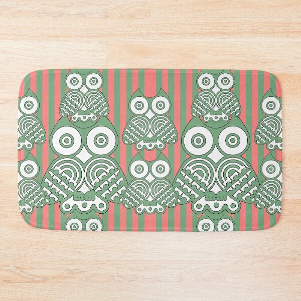 Item preview, A Cat and An Owl Funny Pet Owner Multiple Stripes With Six Owls designed and sold by LittleZea.