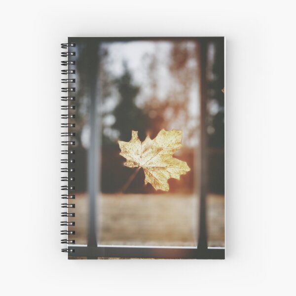 Goodbye Autumn Spiral Notebook