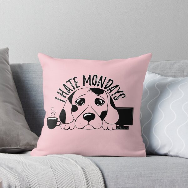 Item preview, I hate mondays - funny dog - Blue monday - Almost monday designed and sold by stayartsy07.