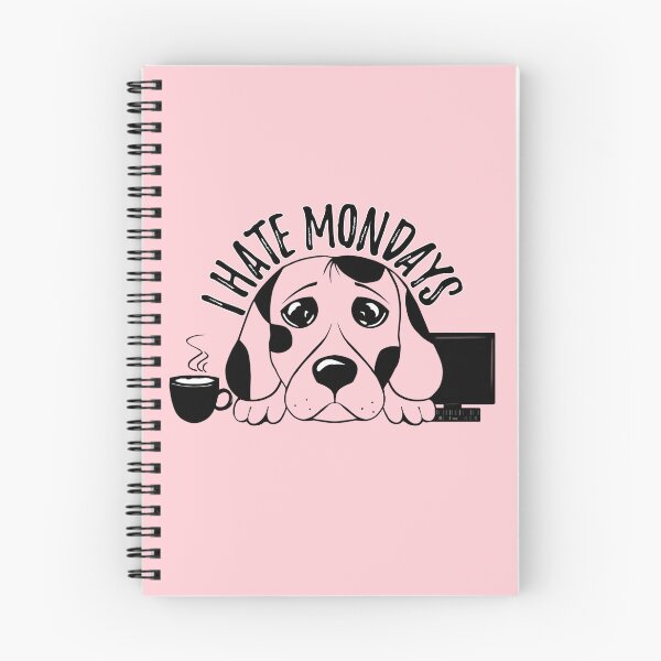 Item preview, I hate mondays - funny dog - Blue monday - Almost monday designed and sold by stayartsy07.
