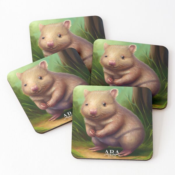 Item preview, Oil paint - Wombats designed and sold by ABArtByAlexST.