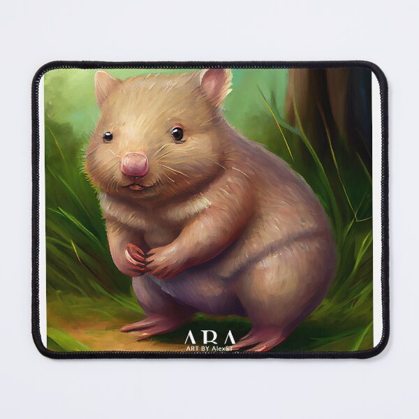 Item preview, Oil paint - Wombats designed and sold by ABArtByAlexST.