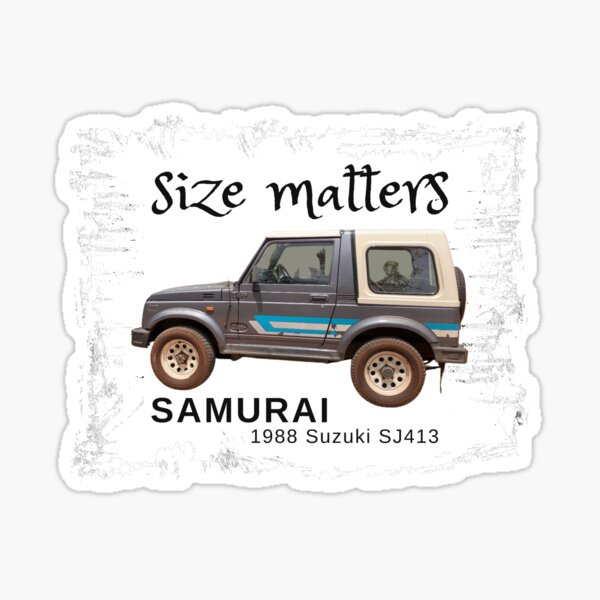 2 Adhesivos Etiqueta Stickers Todoterreno Suzuki Samurai Off Road 4X4 Azul  S
