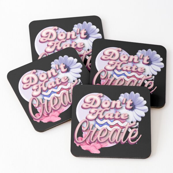 Item preview, Don't Hate Create Quote Blossom Floral Inspiration designed and sold by Paula Helit.