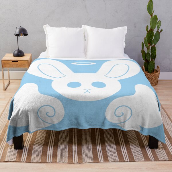 Item preview, BLUE angel bunny icon logo designed and sold by PocketPuzzle.