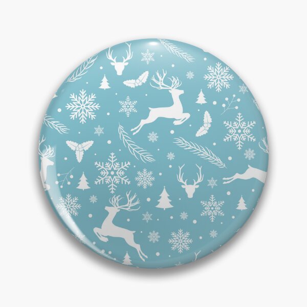 Item preview, baby blue Christmas snow pattern designed and sold by bemenmaher.