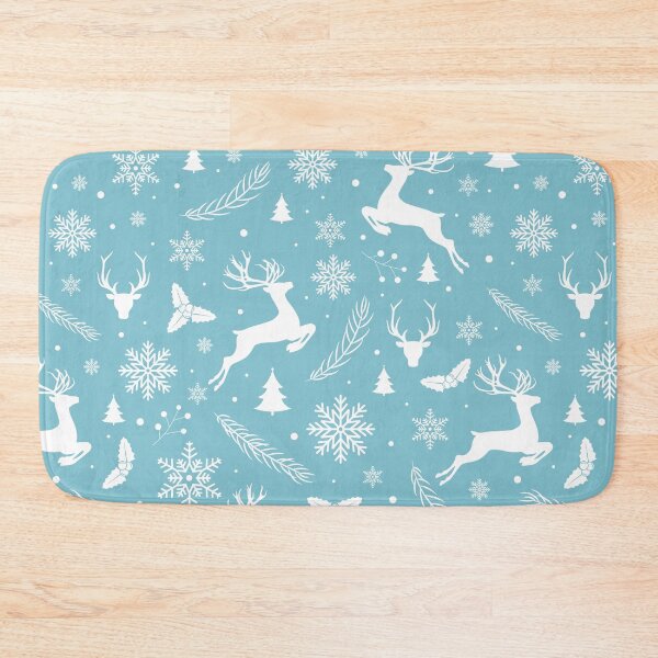 Item preview, baby blue Christmas snow pattern designed and sold by bemenmaher.