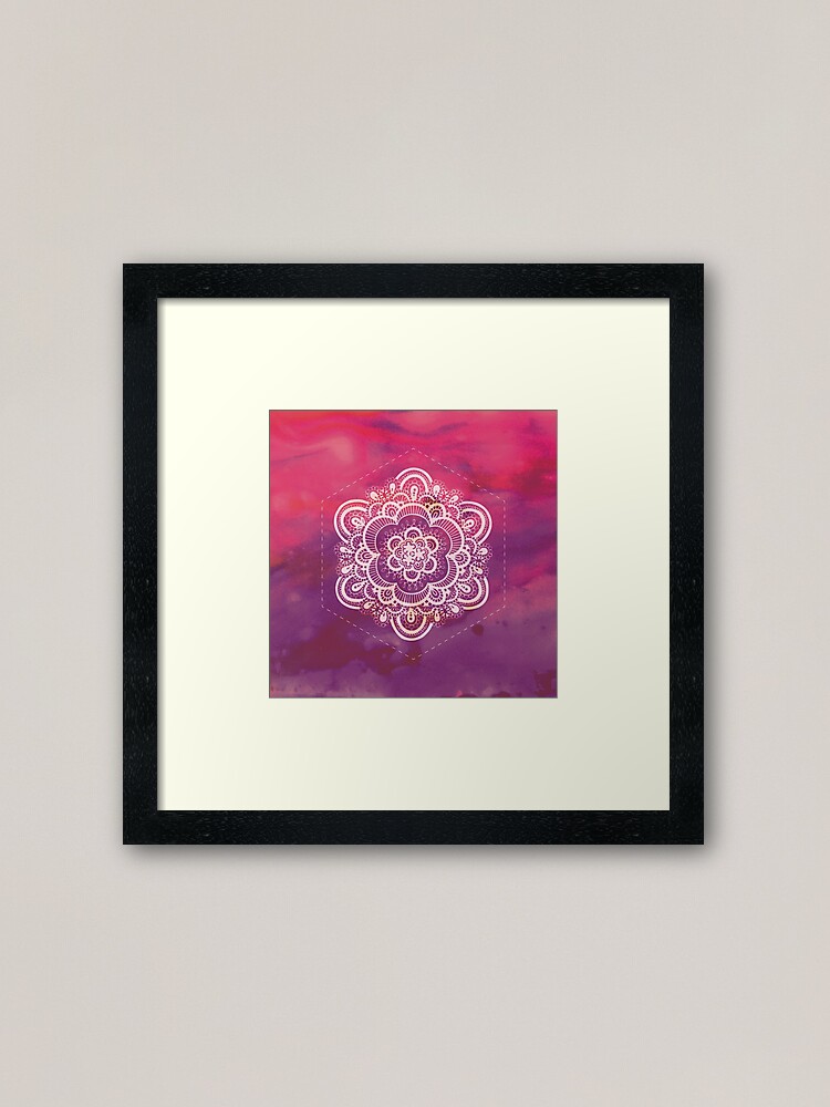 Alternate view of Floral Lace II Framed Art Print