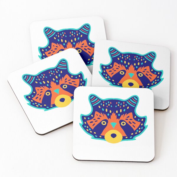 Item preview, Multi Color Racoon  designed and sold by Mitinagroup.