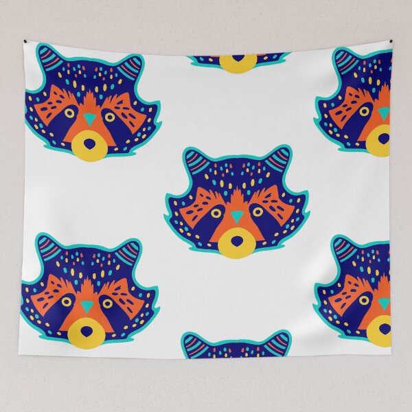 Item preview, Multi Color Racoon  designed and sold by Mitinagroup.
