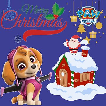"Paw Patrol Merry Christmas" Sticker for Sale by docubazar7 | Redbubble