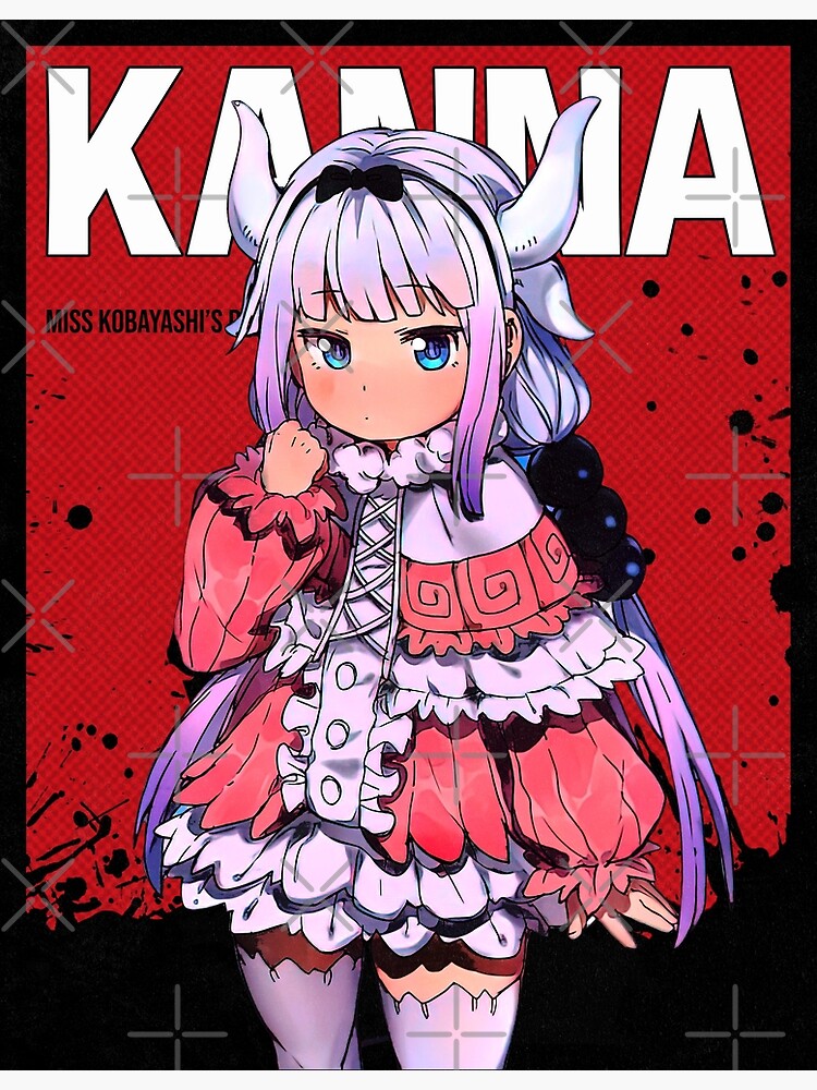 Kanna Kamui Miss Kobayashis Dragon Maid Red Comic Design Poster For Sale By Ikaxii Redbubble 1320